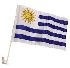Bandera Uruguay Para Auto -30x45 Cm - Alentar A La Celeste!