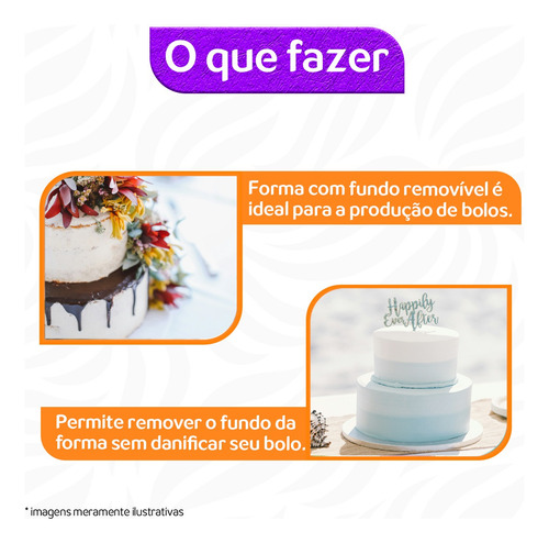 Kit 3 Forma Assadeira Bolo Redonda Alta 15x10 20x10 25x10