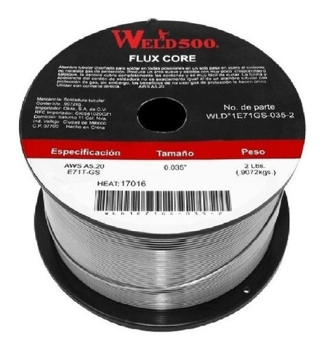 Microalmbre S6 Wire 0.035 2.20 Lb (gas De Proteccion) 3 Pzas