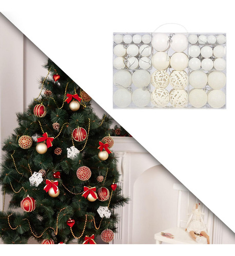 / 100x Adornos De Bolas De Navidad Decoraciones Para Fiestas