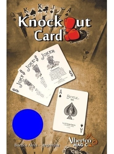 Carta Knock Out Bicycle Juego Magia Cartas / Alberico Magic