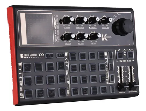 Mixer Audio Con Cambio Voce Per Live Streaming, Podcast E Gaming - Scheda Audio Con Effetti, Luce LED E Controllo Via App