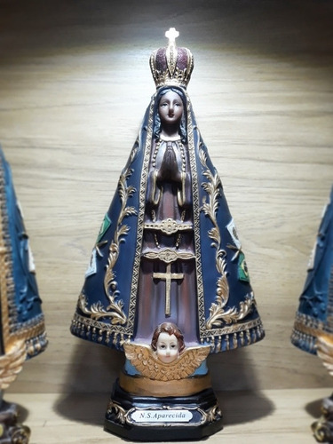 Imagem Nossa Senhora Aparecida 30cm Em Resina