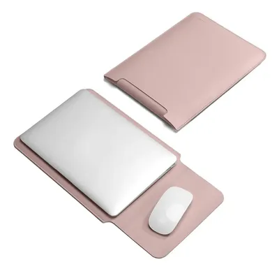 Capa Case Pasta Notebook Macbook Couro 2 Em 1 15.6/14/13