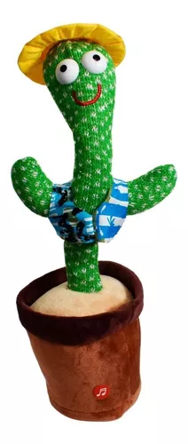 Cactus Bailarín Peluche Felpa Juguete Para Niños Recargable