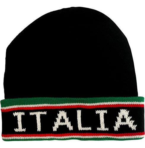 Black Italia Knit - Gorra De Esquí  Colorido Sombrero