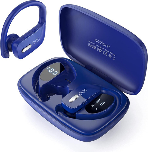 Audífonos Bluetooth Occiam Con Micrófono, Ergonómicos, Azul