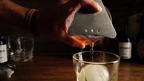 Imagen 2 de 3 de Colador Delta Oruga Para Coctelería De Acero Inoxidable