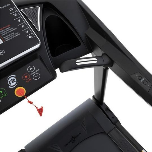 Caminadora Eléctrica Sport Fitness Montpellier 110v Color Negro