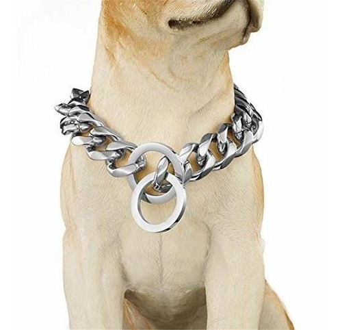 Pet Solid Metal Stainless Steel Plated With 18k Gold / Silve