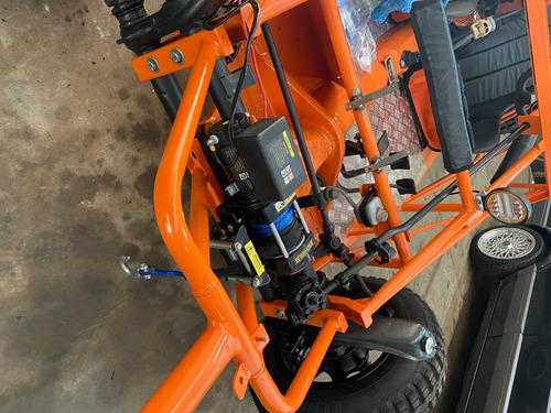 Guincho Veicular Polti 12v 4.500 Lb Controle E Kevlar Gaiola Azul
