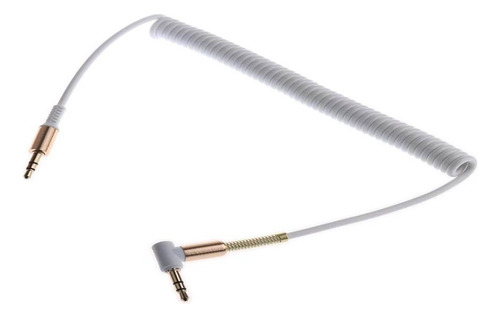 Cable Audio Auxiliar 3.5 Espiral Uso Rudo Resorte Universal