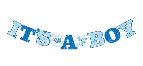Auteby It's Boy Banner Welcome Baby Shower Party Decoracion