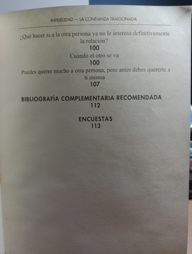 Infidelidad La Confianza Traicionada (Usado)