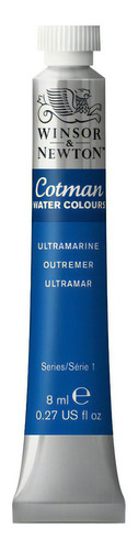 Tubo de pintura em aquarela Cotman Winsor Newton 8ml Color Choose Color Ultramarine - Ultramar