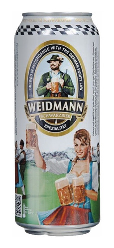 Pack X6 Cerveza Negra 500 Ml Alemana Weidmann Spezialitat