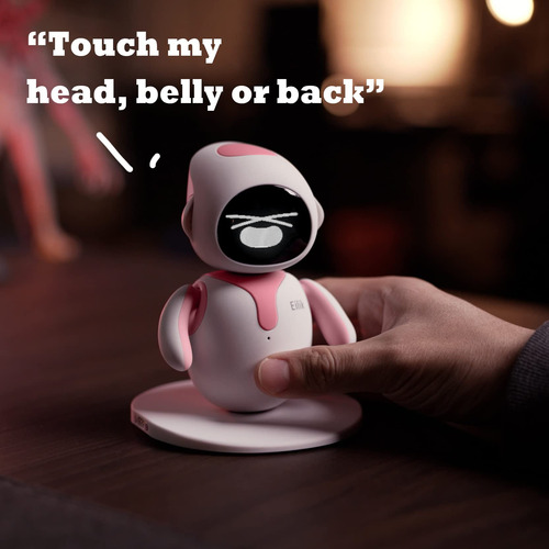 Juguetes Interactivos Eilik Pink Mascotas Robot Con Emocione Personaje Color