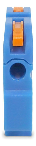 Conector Emenda Azul Tipo Alavanca 1 Polo Trilho Din 32a