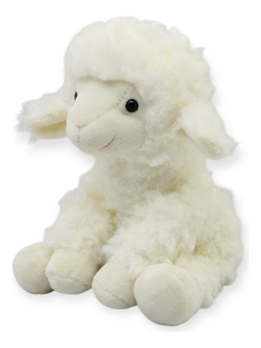 Peluche Borrega Bochepy 19 Cm Color Blanco