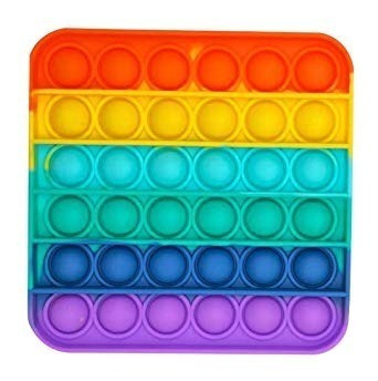 Imagen 2 de 7 de Pop It Multicolor Original Importado Anti Estres Silicona