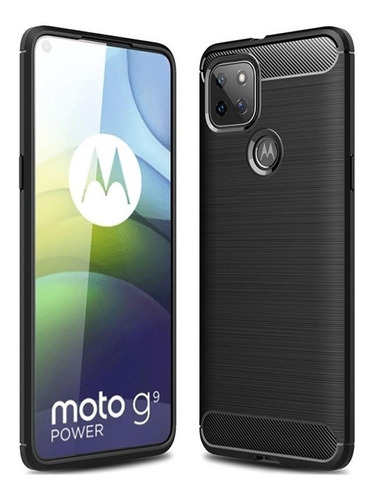 Funda Fibra Carbono Compatible Con Motorola Moto G9 Power