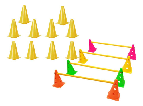 Kit Para Preparação Física Kit Agilidade Mais 10cones Pvc