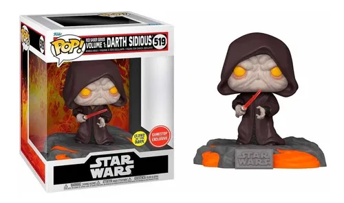 Darth Sidious Glow Gamestop Funko Pop 519 Red Saber Series