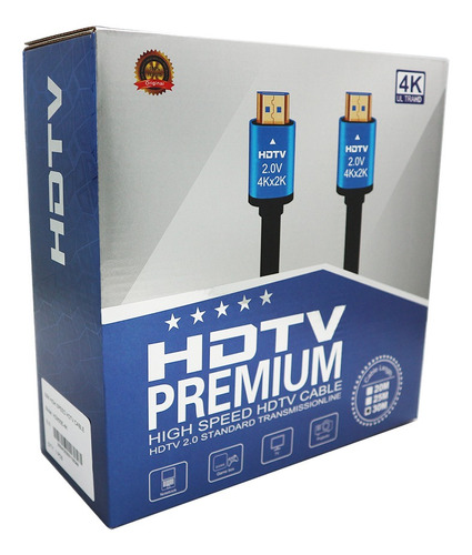Cable Hdmi Premium 4k 2k Versión 2.0 Alta Resolucion 1.5mtrs