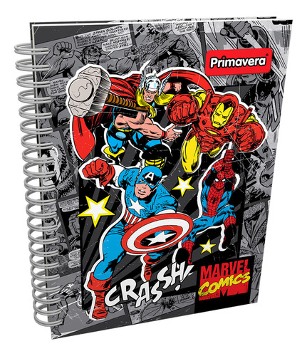 Cuaderno Argollado Pasta Dura Marvel Comics Avengers 7 Mater