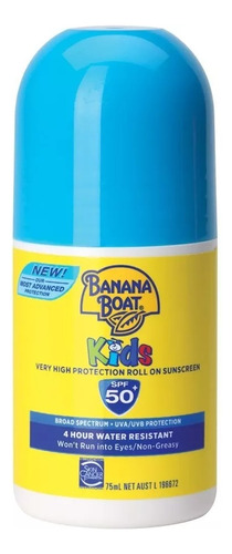 Loción Protectora Solar Roll On Banana Boat Kids Sport 75 Ml