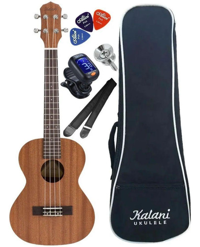 Kit Ukulele Tenor Acustico Kalani Kal220 Ts Nt Sapel Tribes