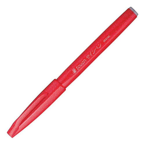 Caneta Pentel Brush Sign Pen Touch - Vermelho