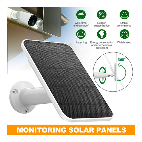 Panel Solar Para Camara Segurida Eufycam 2c Pro 2 E20 E40 4w