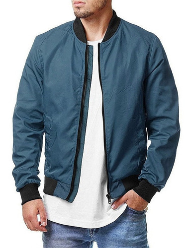 Chamarra Bomber Casual De Hombre