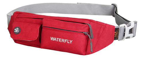 Riñonera Waterfly Unisex Resistente Al Agua - Rojo