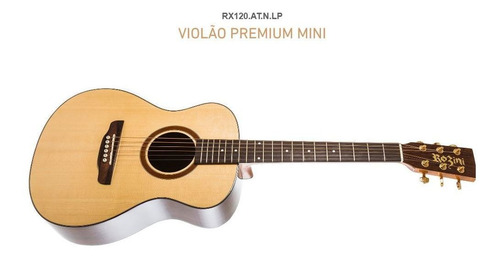 Violão Baby Rozini Rx120 Premium Natural Pré Fishman +capa