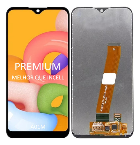 Tela Frontal Touch Display Para A01 A015m Samsung