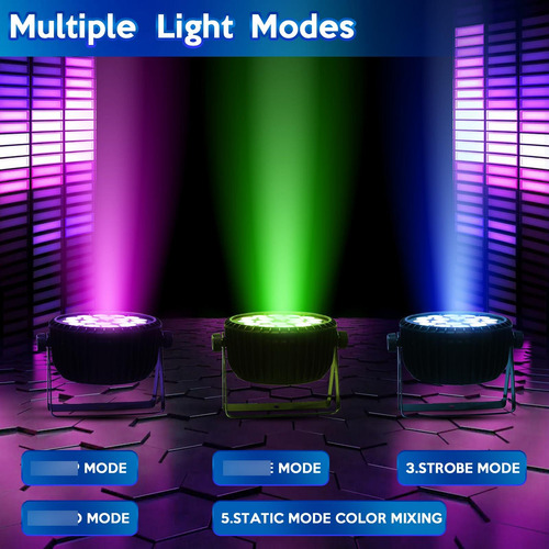 Par De Luces Led Para Escenario 18x12w Rgbw Efecto Dj
