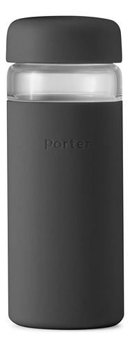 Botella De Boca Ancha Porter Glass Funda De Silicona Pr...