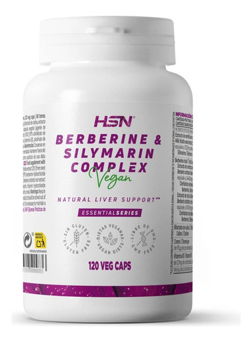 Berberina Extracto 97% Con Cardo Mariano Silimarina 80% A+