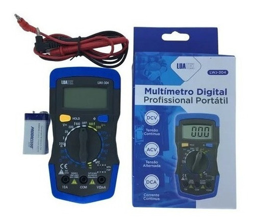 Multimetro Digital Profissional Lwj-304 Luatek