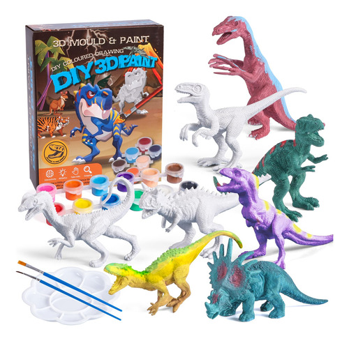 Juego De Manualidades De Juguete De Dinosaurio Para Ninos, 8