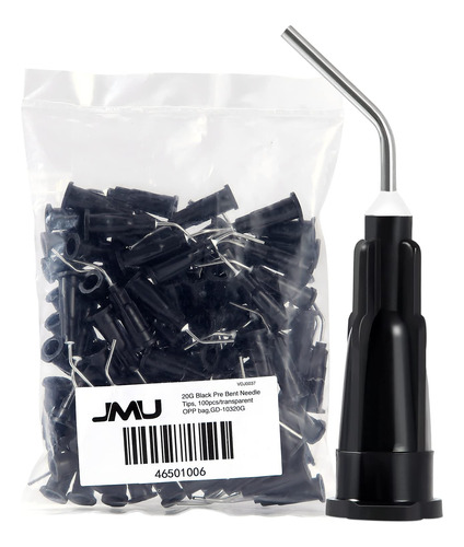 Jmu 100 Puntas De Dispensacion Dobladas De 0.78 Oz, Aguja Di