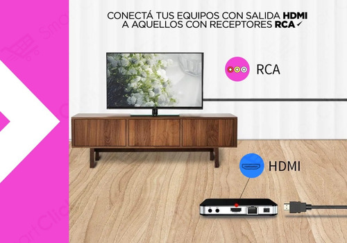 Imagen 7 de 10 de Cable Hdmi A 3 Rca Adaptador Video Macho Tv Led Analogico