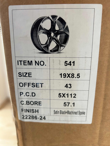 Rines 19 Cupra Seat Leon 5/112 Mod 541 Satin Black