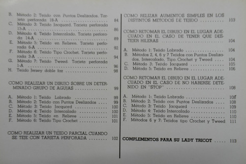 Manual De Instrucciones Supertejedora Lady-tricot Memorac115 (Usado)