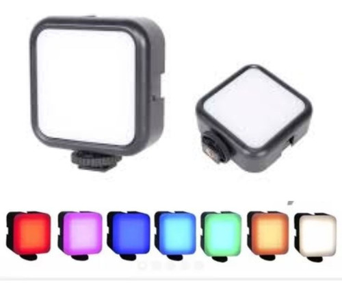 Luz Led De Preenchimento Rgb Camera + Suporte Cel Notebook