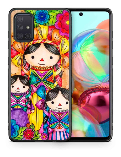 Funda Galaxy A71 Muñeca Mexicana Lele Uso Rudo Tpu / Pm 