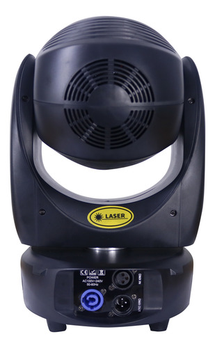Cabeza Móvil Laser Rgb 3w Aro Led Rgb Con Macros, Dmx