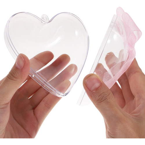 Caja De Regalo Transparente Con Forma De Corazón Para Carame